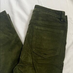 Hunter Green Corduroy Skinnies